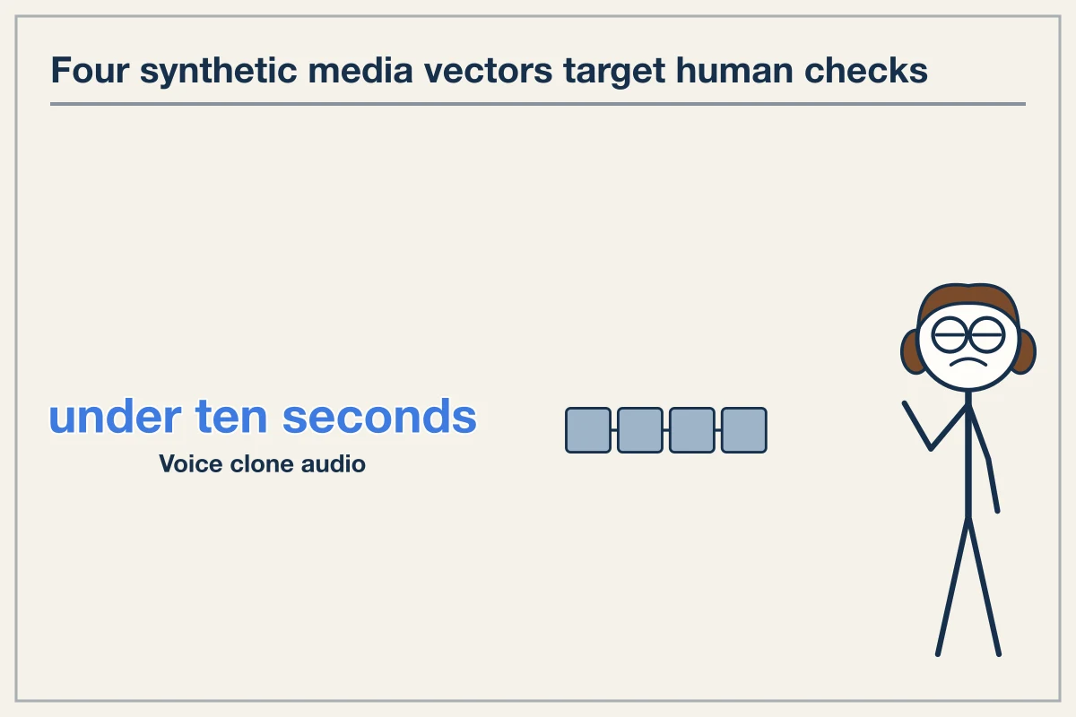 Synthetic Media Vectors in Execution Security
